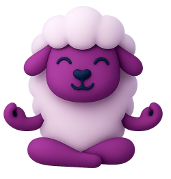 meditating sheep